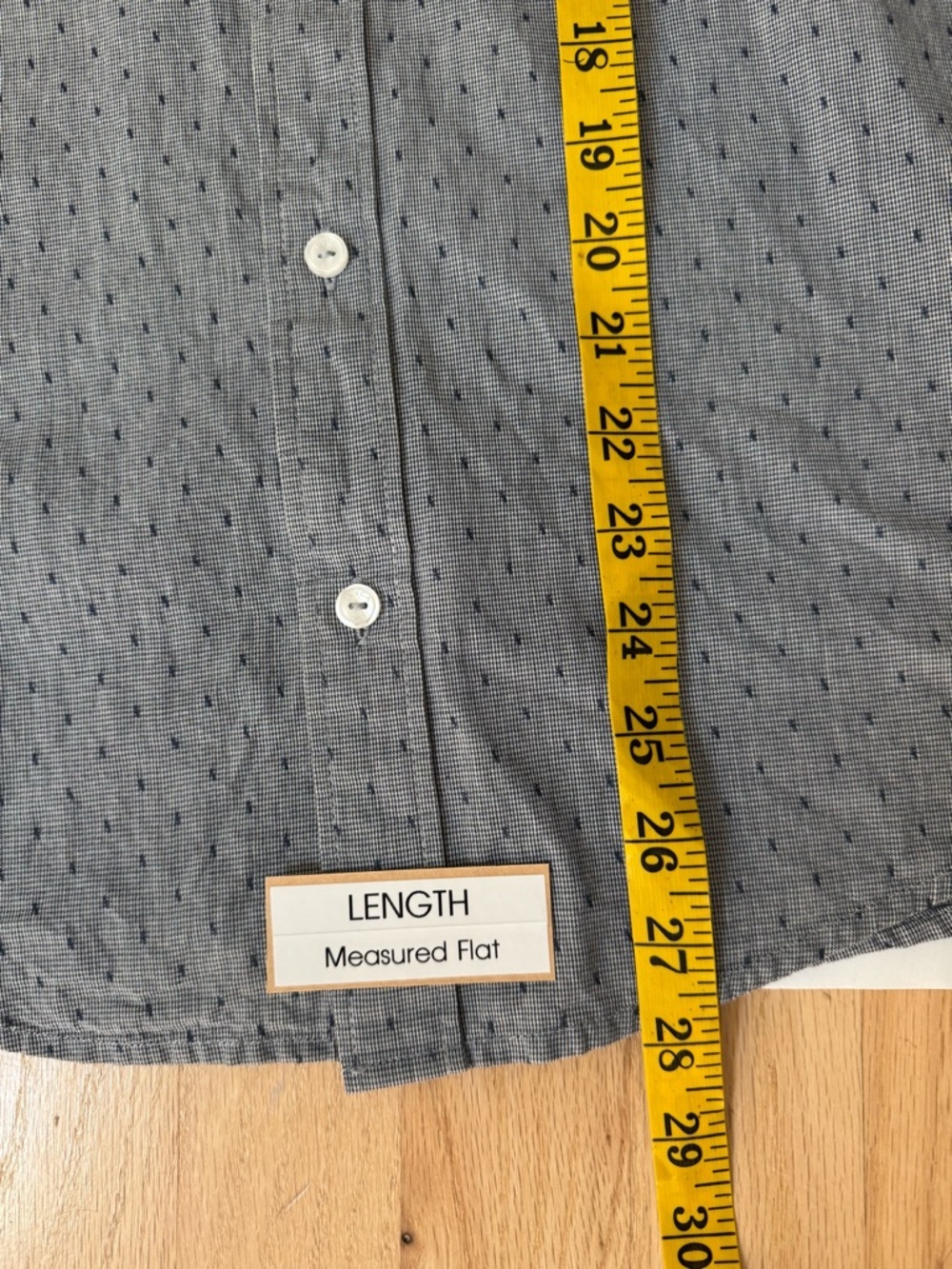 RVCA Blue Short Sleeve Button-Down Shirt Slim Fit with Subtle Dot Print Size S - Picture 11 of 14
